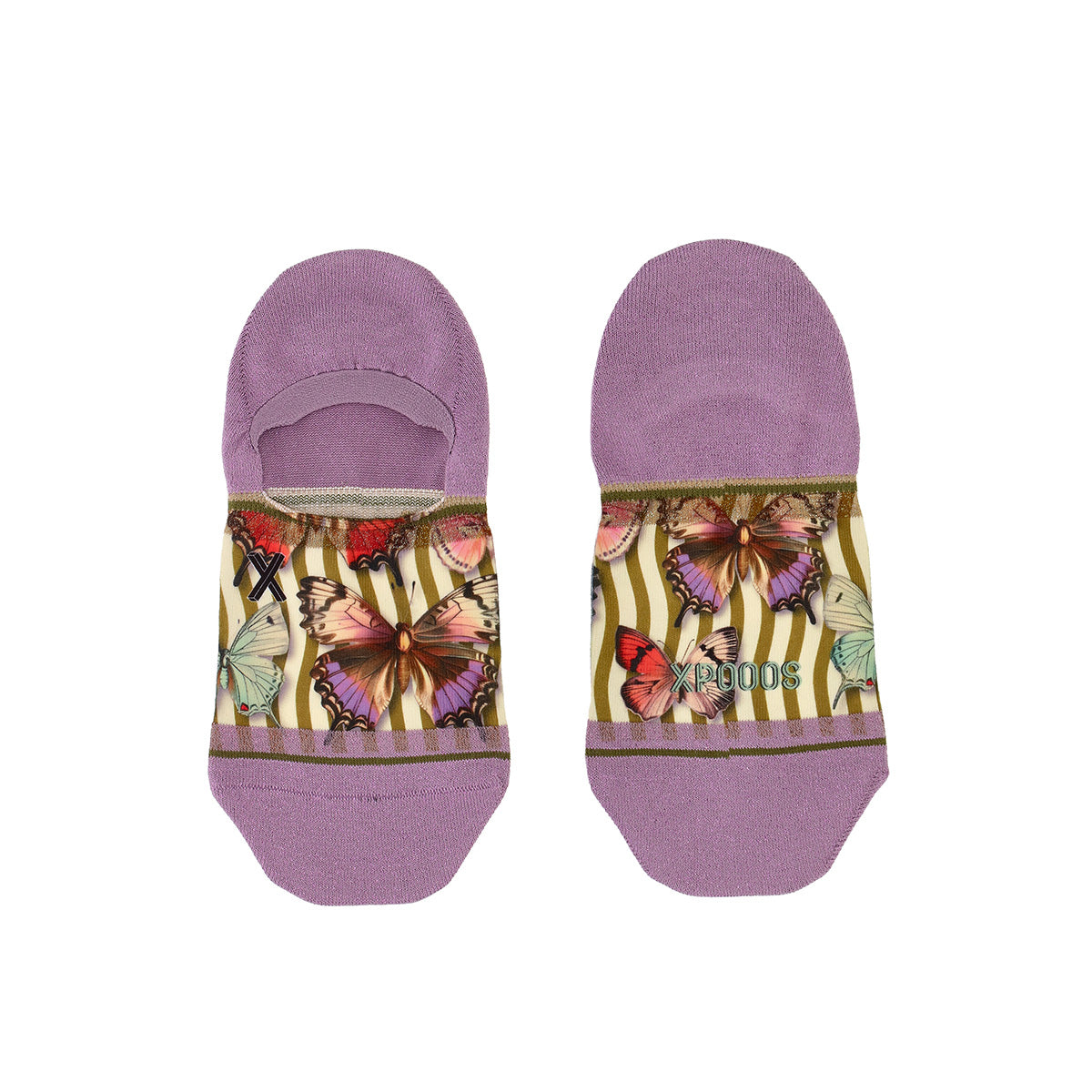 Xpooos Papillon Footies – Bunte Füsslinge mit Schmetterlings-Motiv kaufen