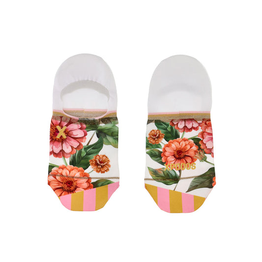 "Xpooos Lana Footies mit buntem floralem Design – unsichtbare Füsslinge für Damen"