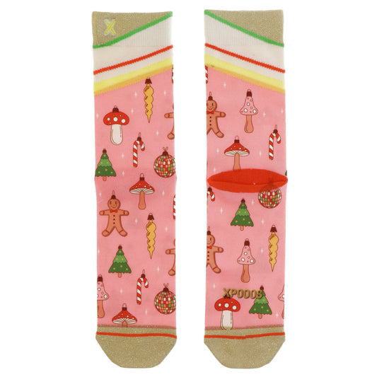 XPOOOS Xmas Ornaments ladies sock